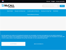 Tablet Screenshot of mccallintertrade.com